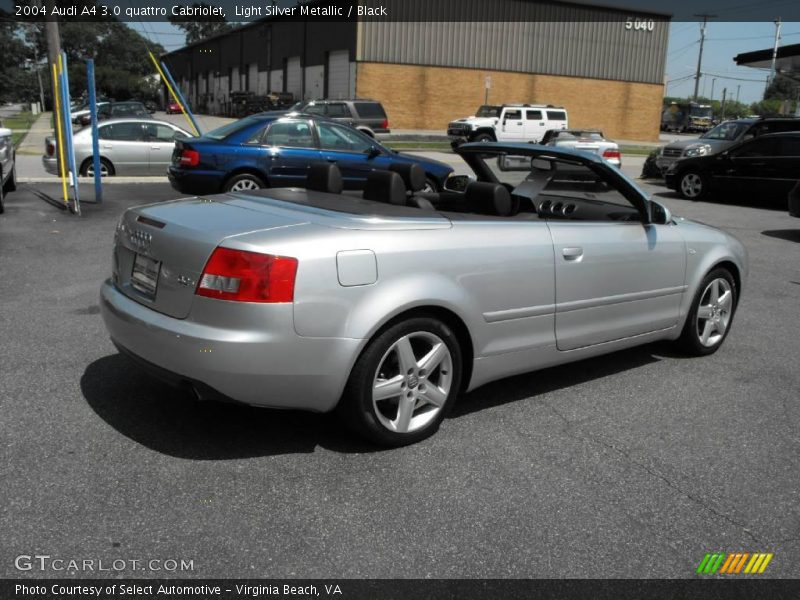 Light Silver Metallic / Black 2004 Audi A4 3.0 quattro Cabriolet