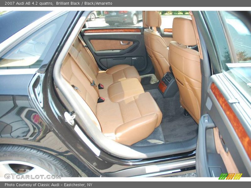 Brilliant Black / Black/Amaretto 2007 Audi A8 4.2 quattro