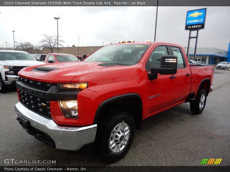 Red Hot / Jet Black 2020 Chevrolet Silverado 2500HD Work Truck Double Cab 4x4