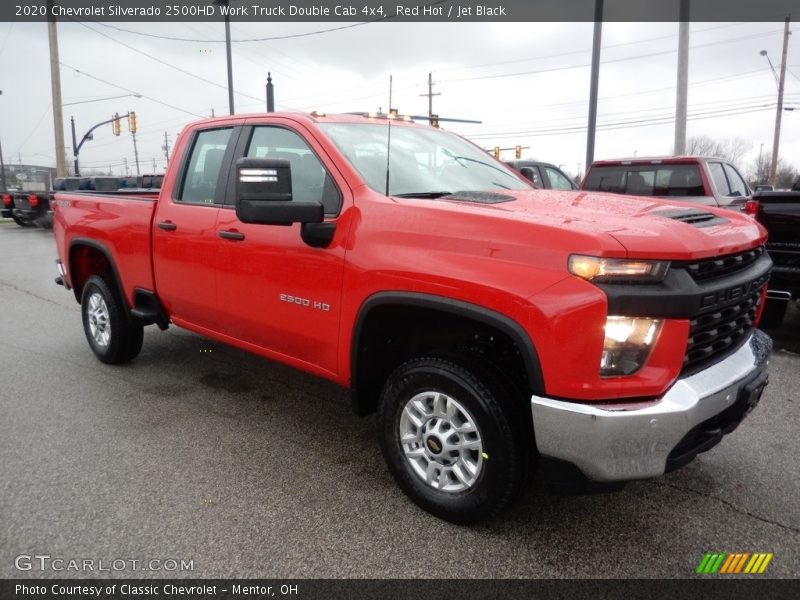 Front 3/4 View of 2020 Silverado 2500HD Work Truck Double Cab 4x4