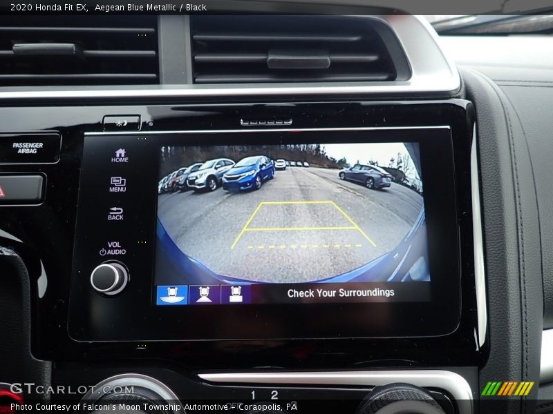 Aegean Blue Metallic / Black 2020 Honda Fit EX