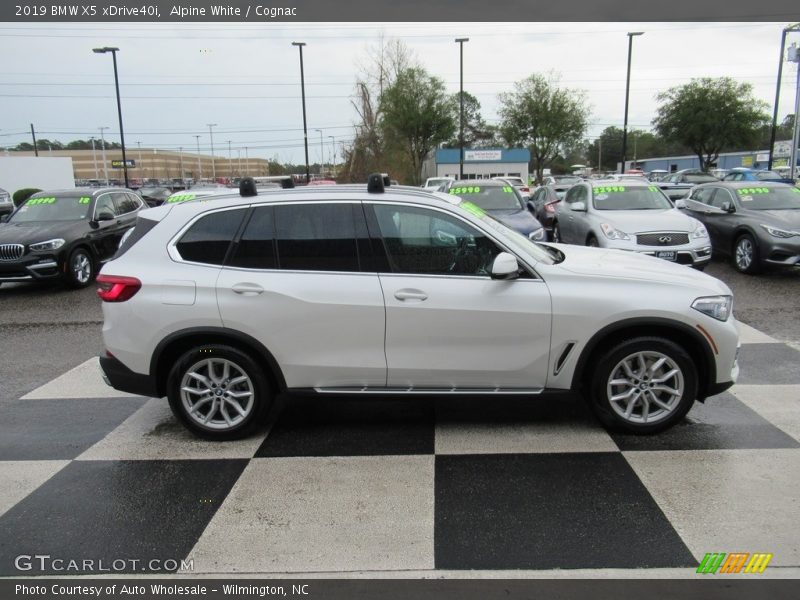 Alpine White / Cognac 2019 BMW X5 xDrive40i