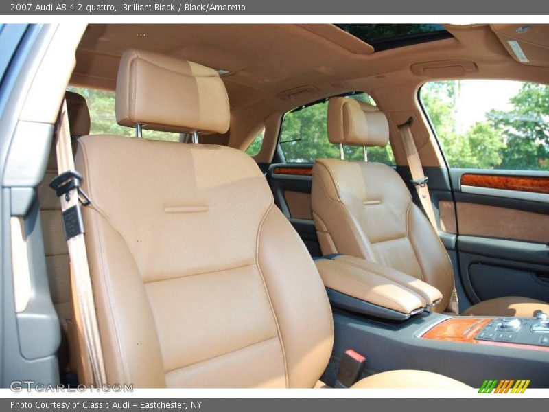 Brilliant Black / Black/Amaretto 2007 Audi A8 4.2 quattro