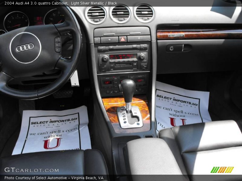 Light Silver Metallic / Black 2004 Audi A4 3.0 quattro Cabriolet