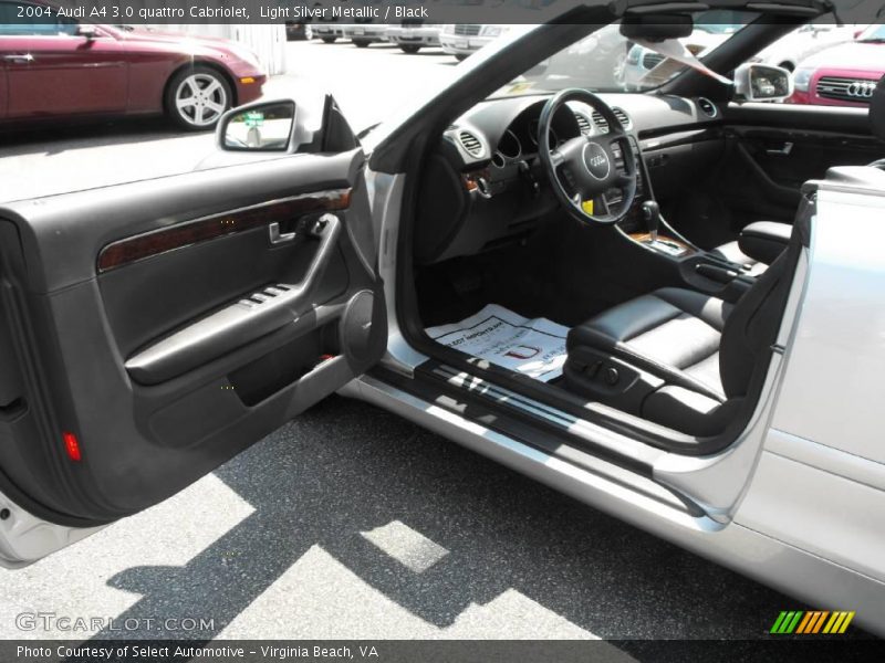 Light Silver Metallic / Black 2004 Audi A4 3.0 quattro Cabriolet