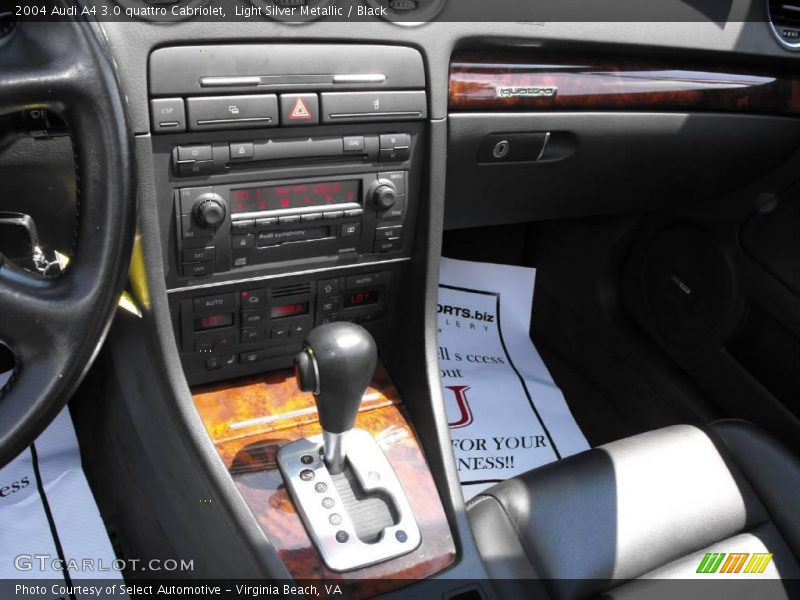 Light Silver Metallic / Black 2004 Audi A4 3.0 quattro Cabriolet