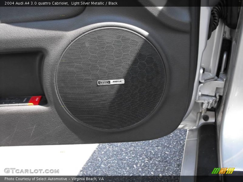 Light Silver Metallic / Black 2004 Audi A4 3.0 quattro Cabriolet