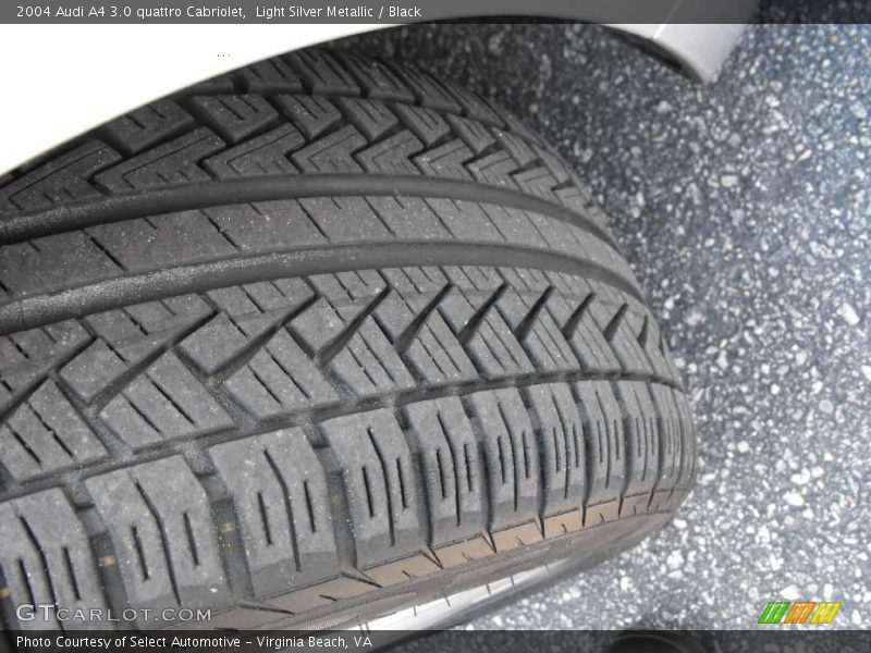 Light Silver Metallic / Black 2004 Audi A4 3.0 quattro Cabriolet