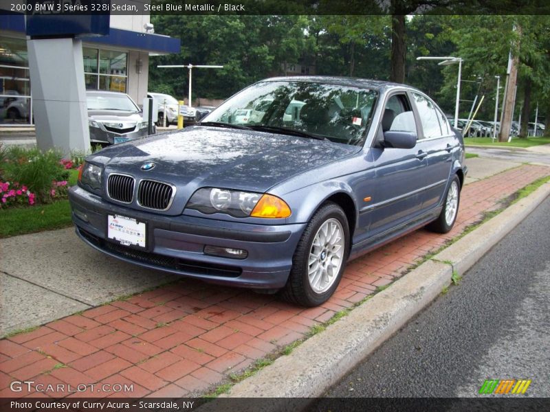 Steel Blue Metallic / Black 2000 BMW 3 Series 328i Sedan