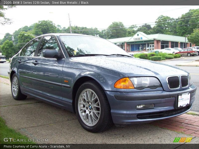 Steel Blue Metallic / Black 2000 BMW 3 Series 328i Sedan