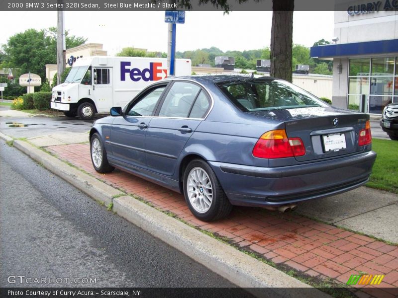 Steel Blue Metallic / Black 2000 BMW 3 Series 328i Sedan