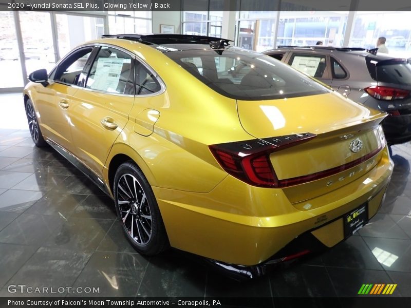 Glowing Yellow / Black 2020 Hyundai Sonata SEL Plus