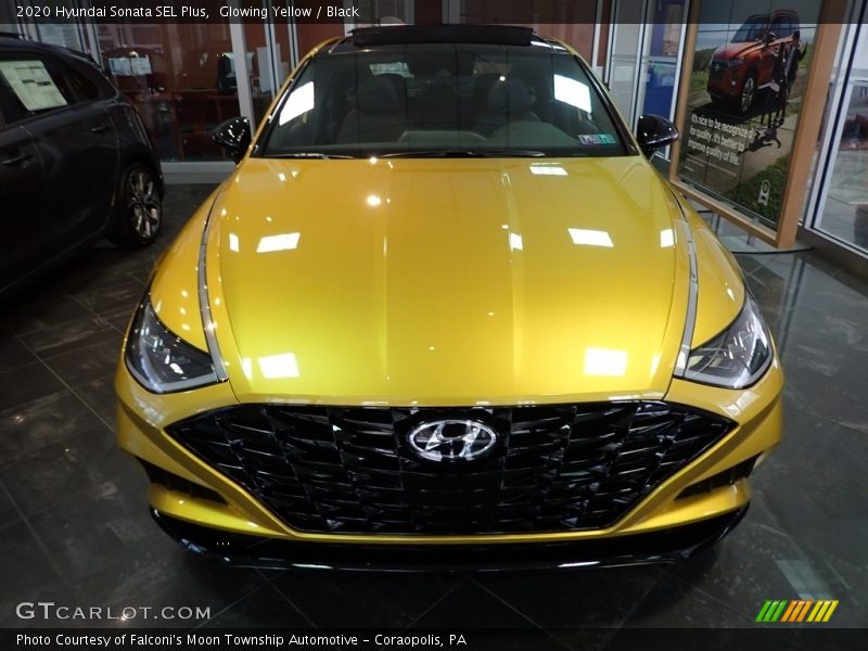 Glowing Yellow / Black 2020 Hyundai Sonata SEL Plus