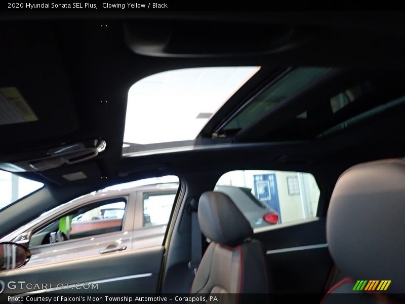 Glowing Yellow / Black 2020 Hyundai Sonata SEL Plus