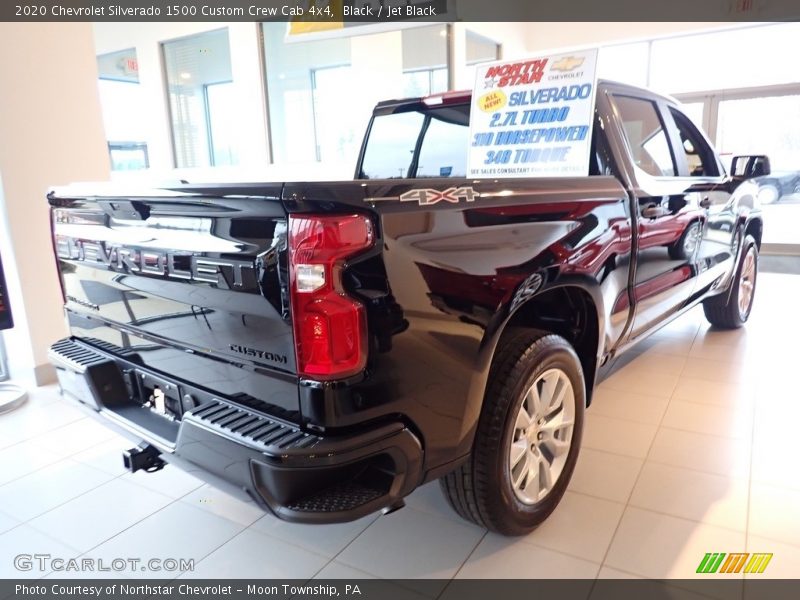 Black / Jet Black 2020 Chevrolet Silverado 1500 Custom Crew Cab 4x4