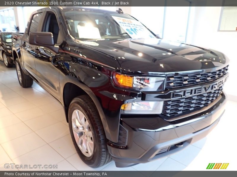 Black / Jet Black 2020 Chevrolet Silverado 1500 Custom Crew Cab 4x4