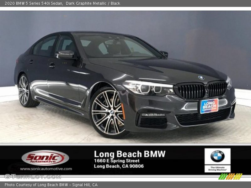 Dark Graphite Metallic / Black 2020 BMW 5 Series 540i Sedan