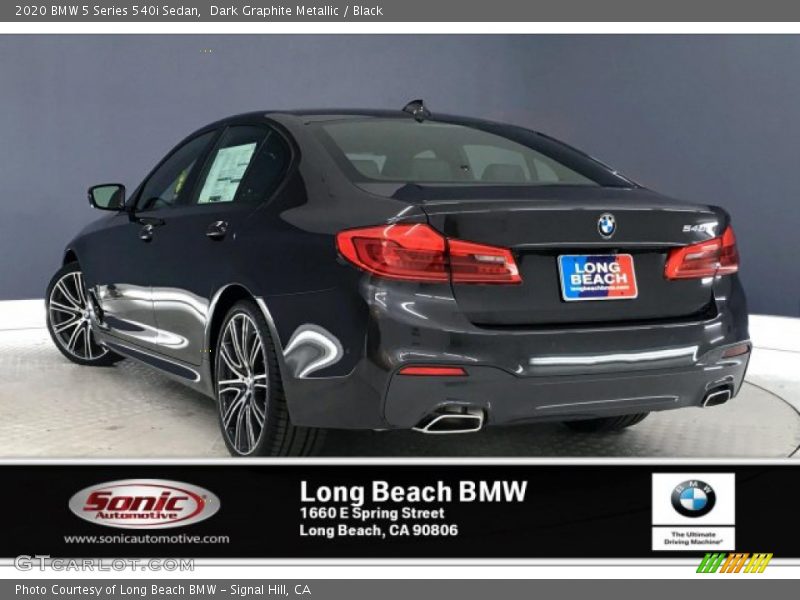 Dark Graphite Metallic / Black 2020 BMW 5 Series 540i Sedan