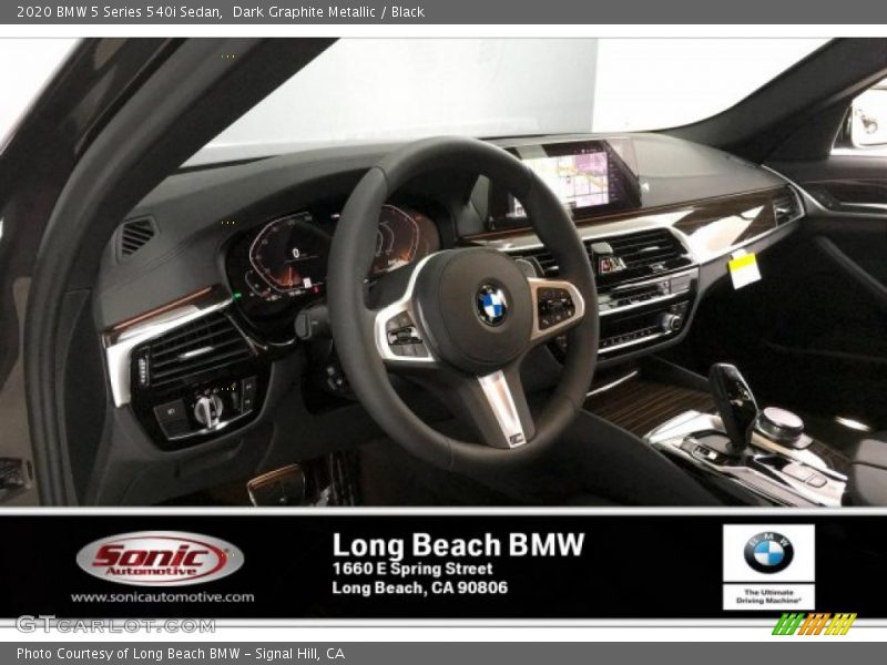Dark Graphite Metallic / Black 2020 BMW 5 Series 540i Sedan