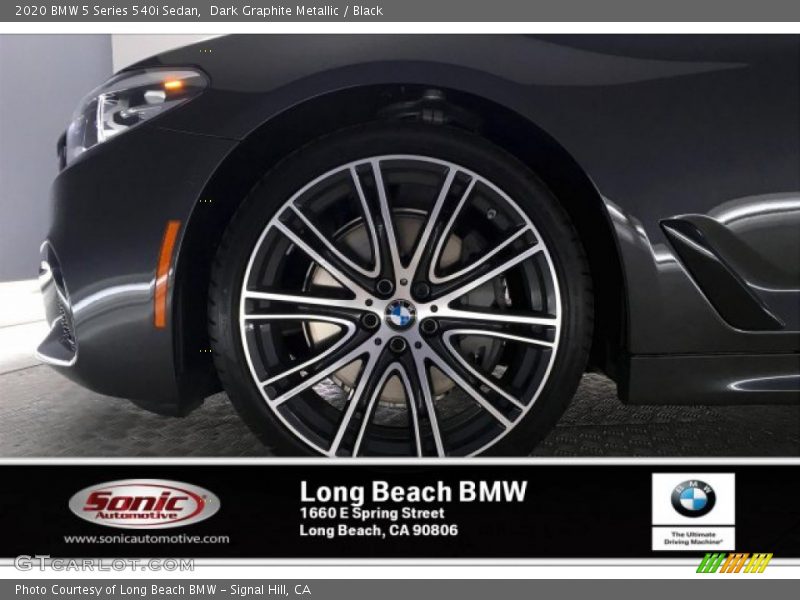 Dark Graphite Metallic / Black 2020 BMW 5 Series 540i Sedan