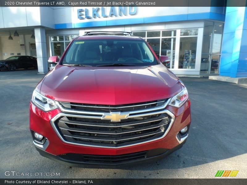 Cajun Red Tintcoat / Jet Black/­Dark Galvanized 2020 Chevrolet Traverse LT AWD