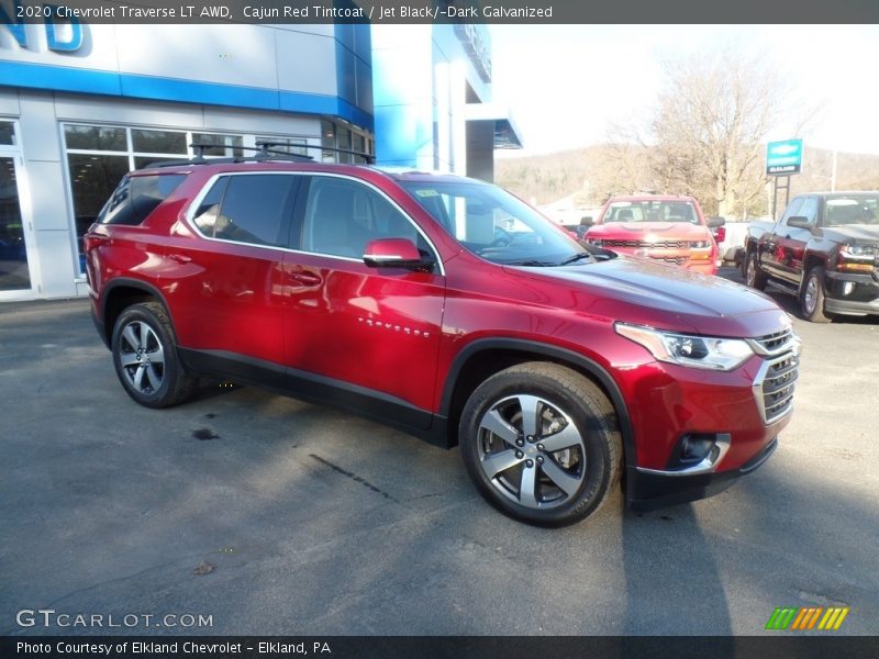 Cajun Red Tintcoat / Jet Black/­Dark Galvanized 2020 Chevrolet Traverse LT AWD