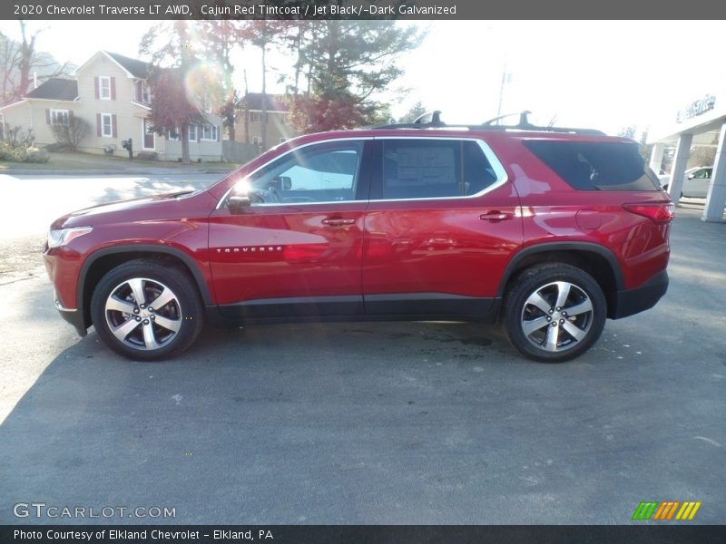 Cajun Red Tintcoat / Jet Black/­Dark Galvanized 2020 Chevrolet Traverse LT AWD