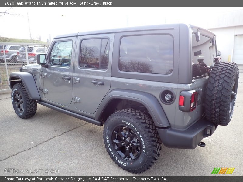 Sting-Gray / Black 2020 Jeep Wrangler Unlimited Willys 4x4