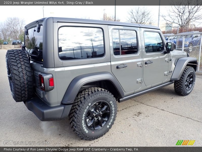Sting-Gray / Black 2020 Jeep Wrangler Unlimited Willys 4x4
