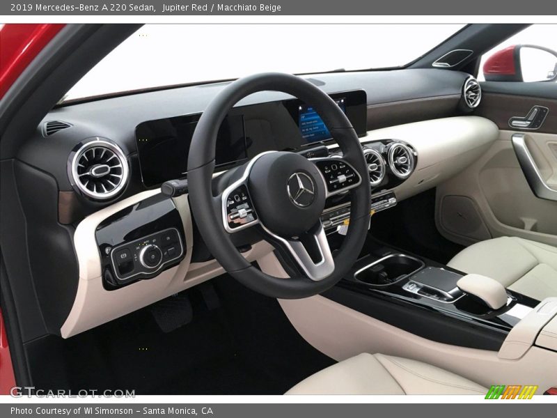 Jupiter Red / Macchiato Beige 2019 Mercedes-Benz A 220 Sedan