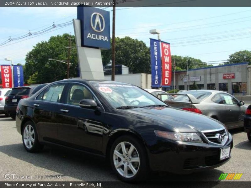 Nighthawk Black Pearl / Parchment 2004 Acura TSX Sedan
