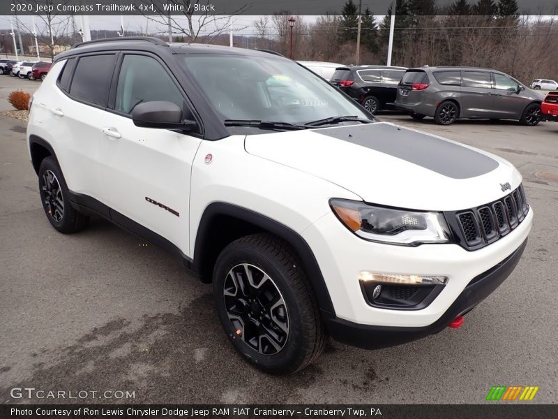 White / Black 2020 Jeep Compass Trailhawk 4x4