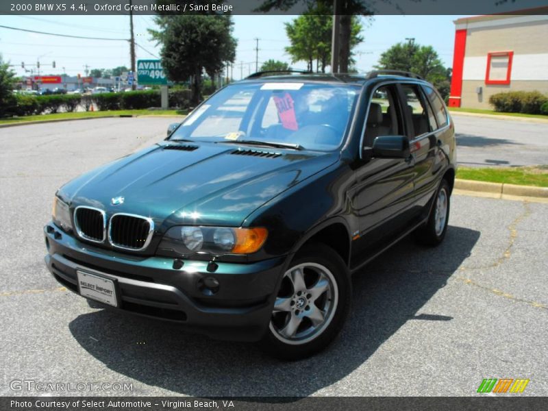 Oxford Green Metallic / Sand Beige 2000 BMW X5 4.4i