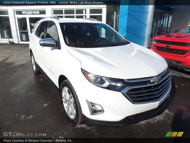 Summit White / Jet Black/Brandy 2020 Chevrolet Equinox Premier AWD