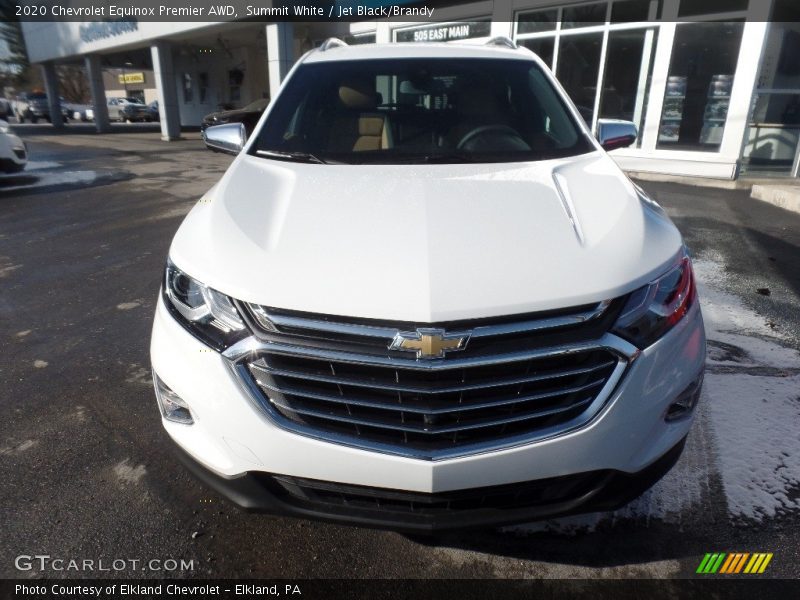 Summit White / Jet Black/Brandy 2020 Chevrolet Equinox Premier AWD