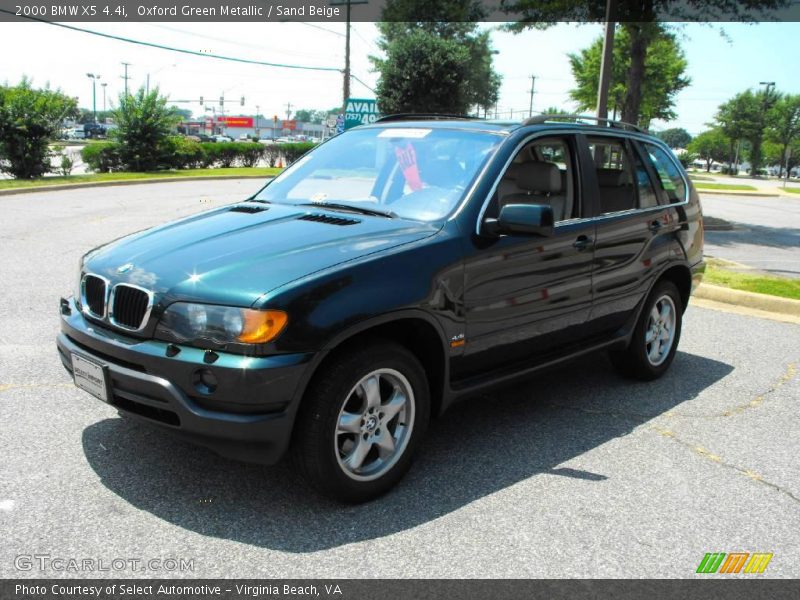 Oxford Green Metallic / Sand Beige 2000 BMW X5 4.4i