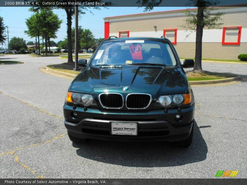 Oxford Green Metallic / Sand Beige 2000 BMW X5 4.4i