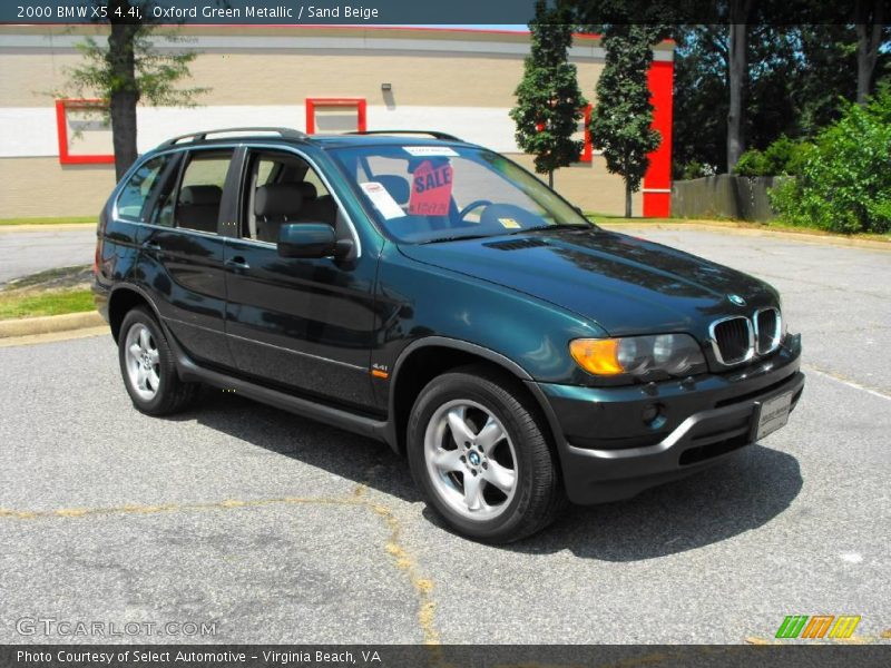 Oxford Green Metallic / Sand Beige 2000 BMW X5 4.4i