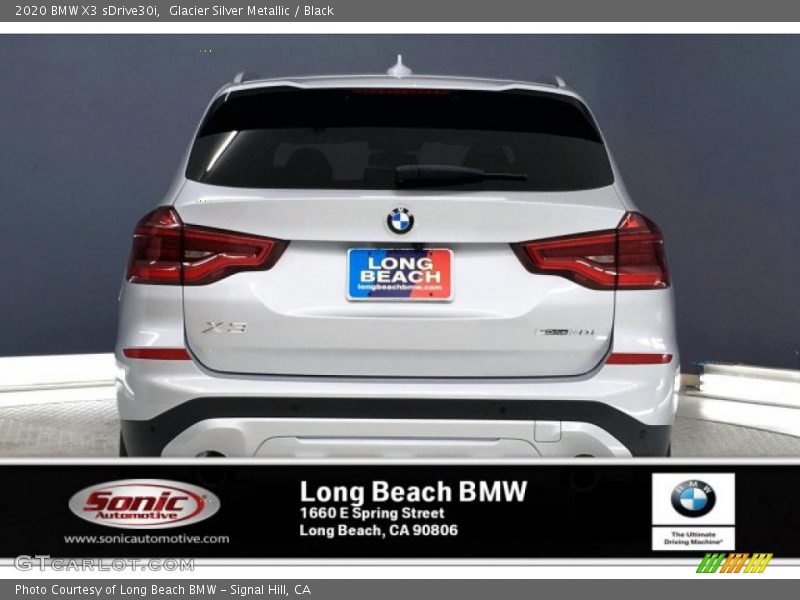 Glacier Silver Metallic / Black 2020 BMW X3 sDrive30i