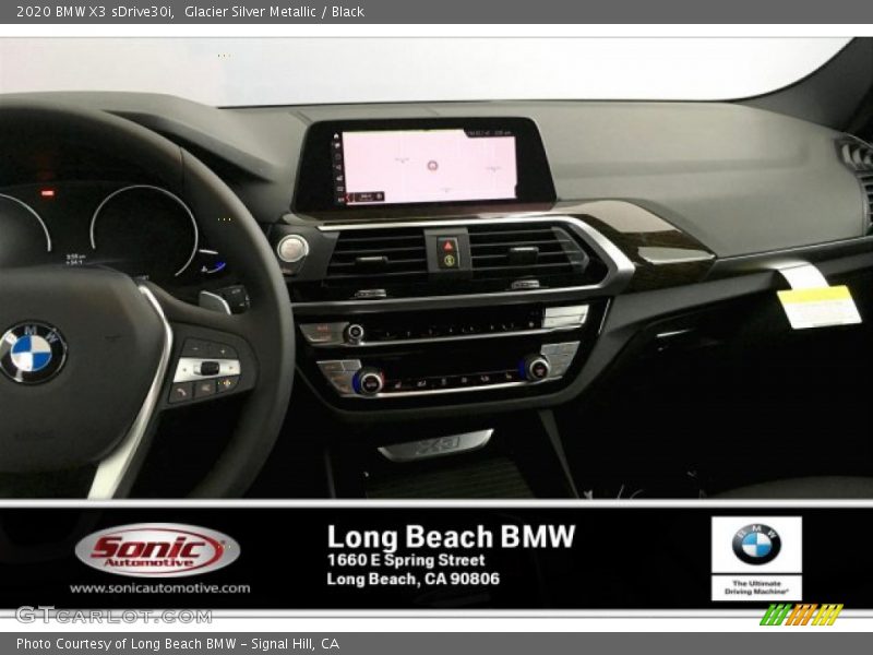 Glacier Silver Metallic / Black 2020 BMW X3 sDrive30i