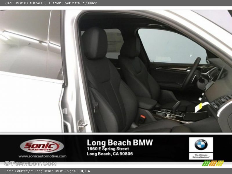 Glacier Silver Metallic / Black 2020 BMW X3 sDrive30i
