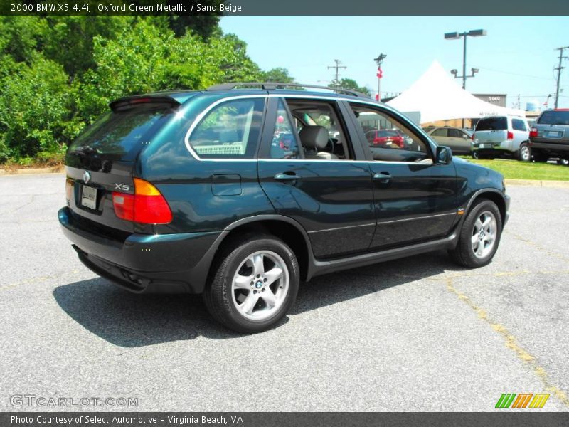 Oxford Green Metallic / Sand Beige 2000 BMW X5 4.4i