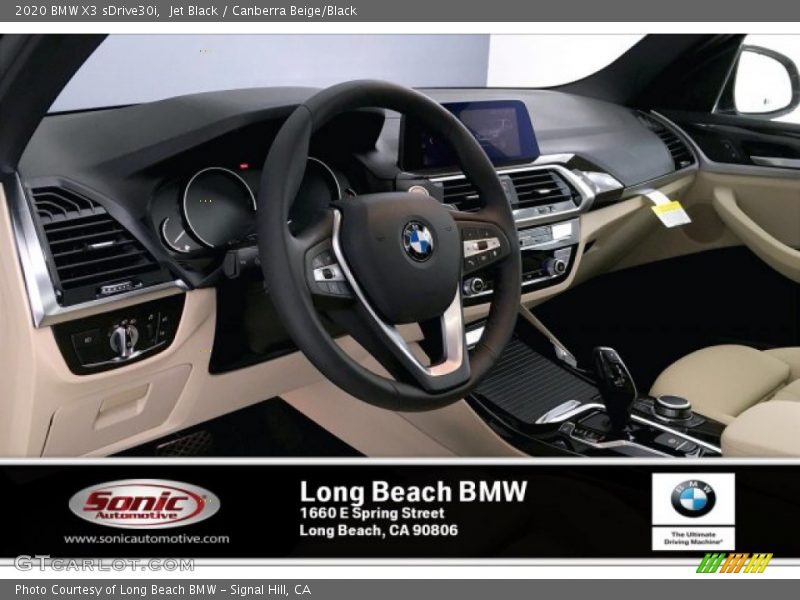 Jet Black / Canberra Beige/Black 2020 BMW X3 sDrive30i