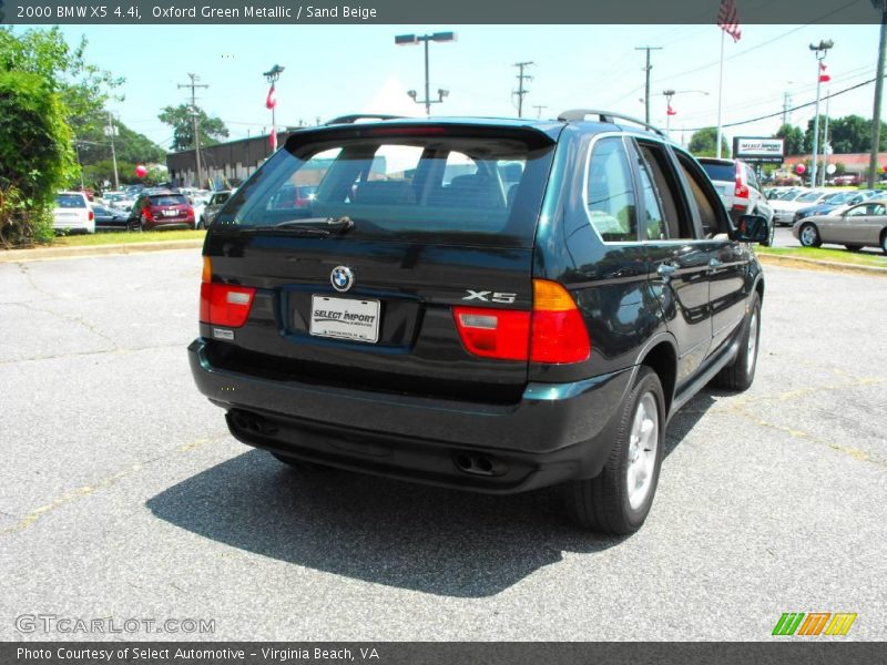 Oxford Green Metallic / Sand Beige 2000 BMW X5 4.4i