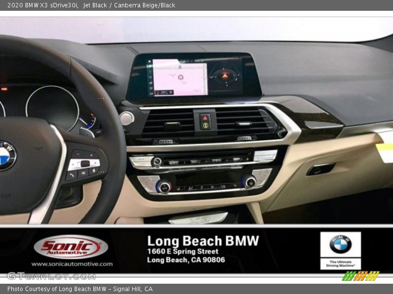 Jet Black / Canberra Beige/Black 2020 BMW X3 sDrive30i