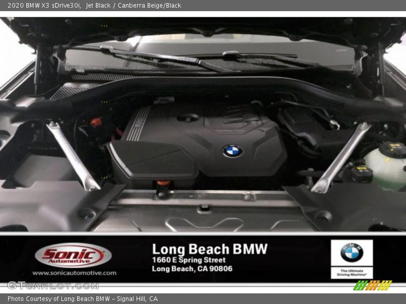 Jet Black / Canberra Beige/Black 2020 BMW X3 sDrive30i
