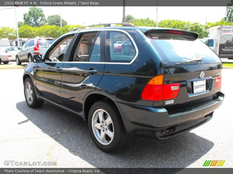 Oxford Green Metallic / Sand Beige 2000 BMW X5 4.4i