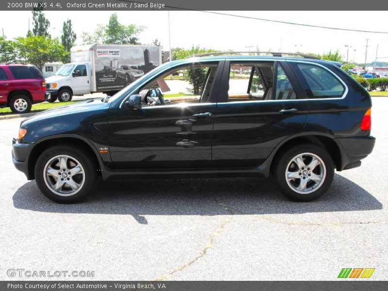 Oxford Green Metallic / Sand Beige 2000 BMW X5 4.4i