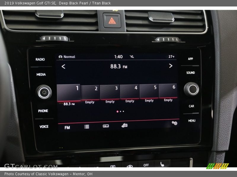 Controls of 2019 Golf GTI SE