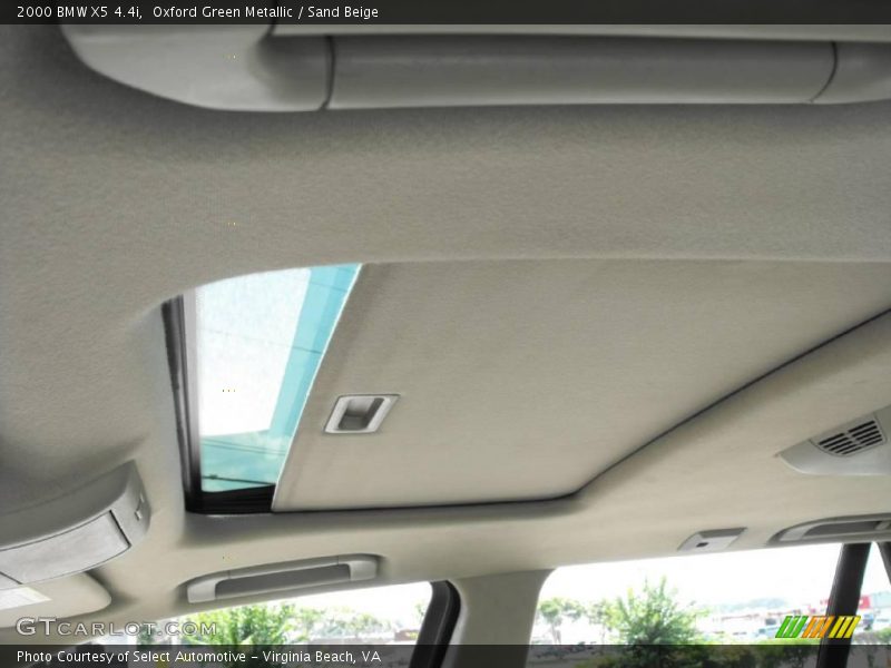 Oxford Green Metallic / Sand Beige 2000 BMW X5 4.4i